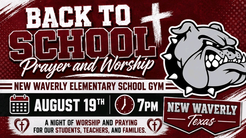 August 19th in NWES gym 7pm Prayer and Worship